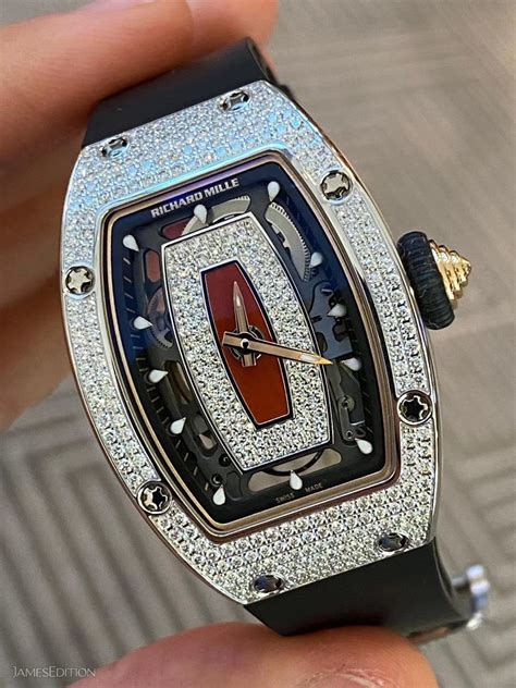 richard mille full diamond|Richard Mille diamond women.